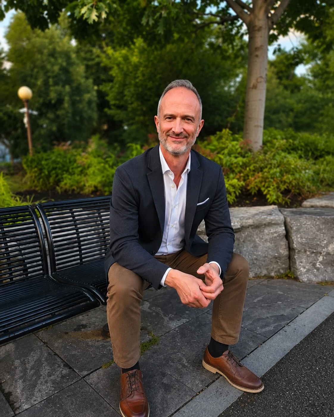 Doug Dolan seated outdoors